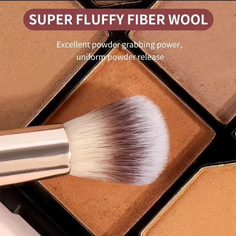 4ks Základní sada štětců na make-up se dvěma konci s krabičkou Foundations Powder Blush Podrobnosti pro štětce na oční stíny Cestování pro začátečníky — image 5