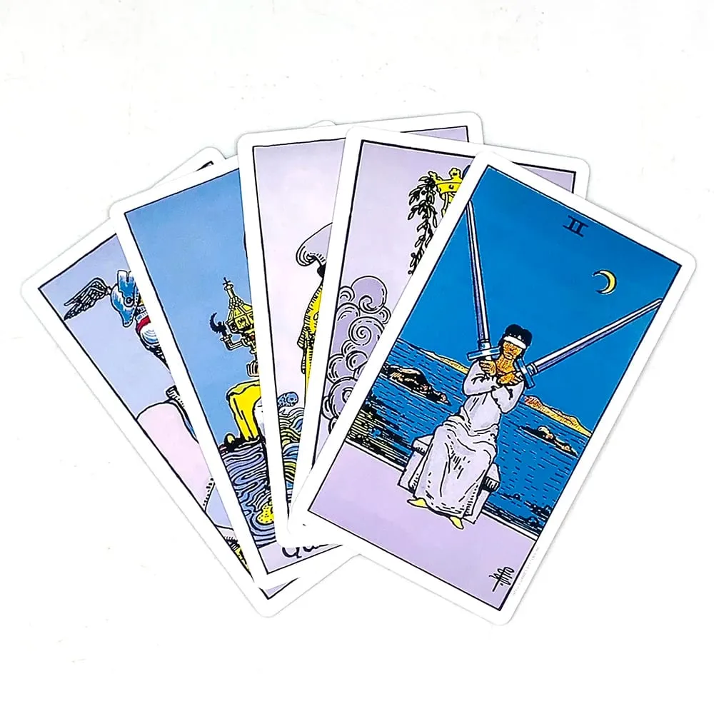 Hot-selling Tarot Deck 78 Cards English Version Divination Tarot Cards Board Games Cards Game with Guidebook For Beginners