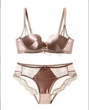 Tendance Ensemble Lingerie Léopard Dentelle Style Français Soutien-Gorge Push Up Petit Poitrine Anti Affaissement Toutes Tailles — image 14