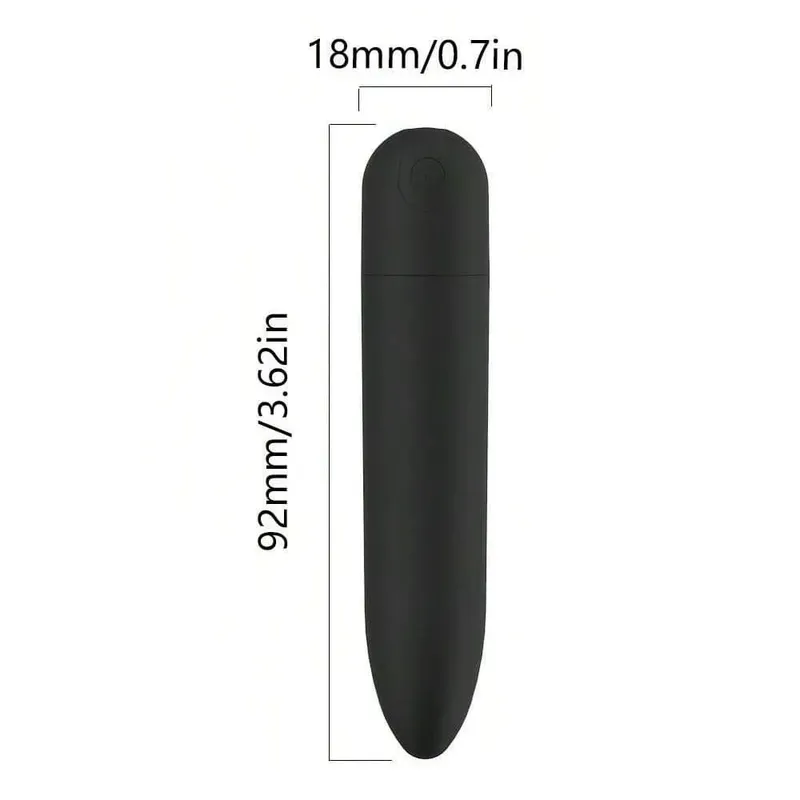 USB Rechargeable Bullet Vibrator - Waterproof Mini Powerful Vibrator 10 Modes Clit G-Spot Stimulator Sex Toy for Women