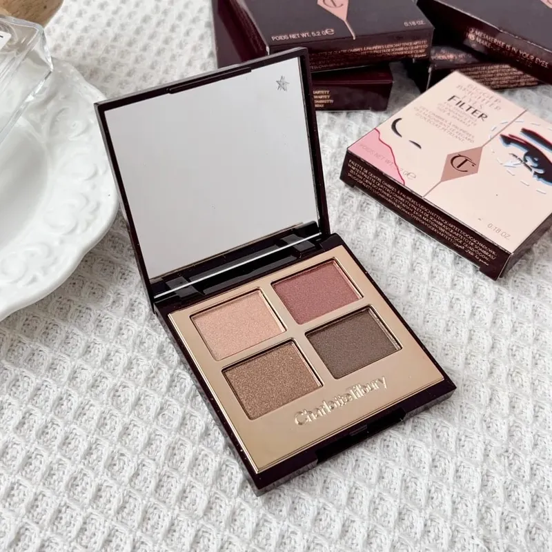 CT Snadno použitelná paleta očních stínů se 4 odstíny a 9 odstíny Charlotte Tilbury Lip Balm Pillow Talk Big Lip Plumpgasm Lip Blush Makeup Gift