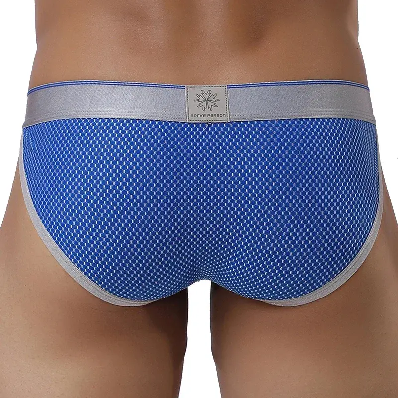 Sexy Men Underwear Briefs Breathable Underpants U Convex Pouch Low Waist Male Panties — image 7