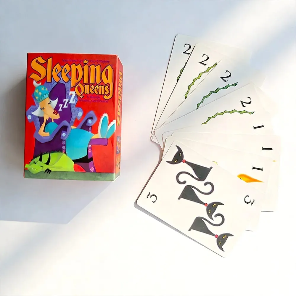 The Sleeping Queens Card Game Fuld engelsk version Familiebrætspil 2-5 spillere Strategikortspil til voksne Festgaver — image 3