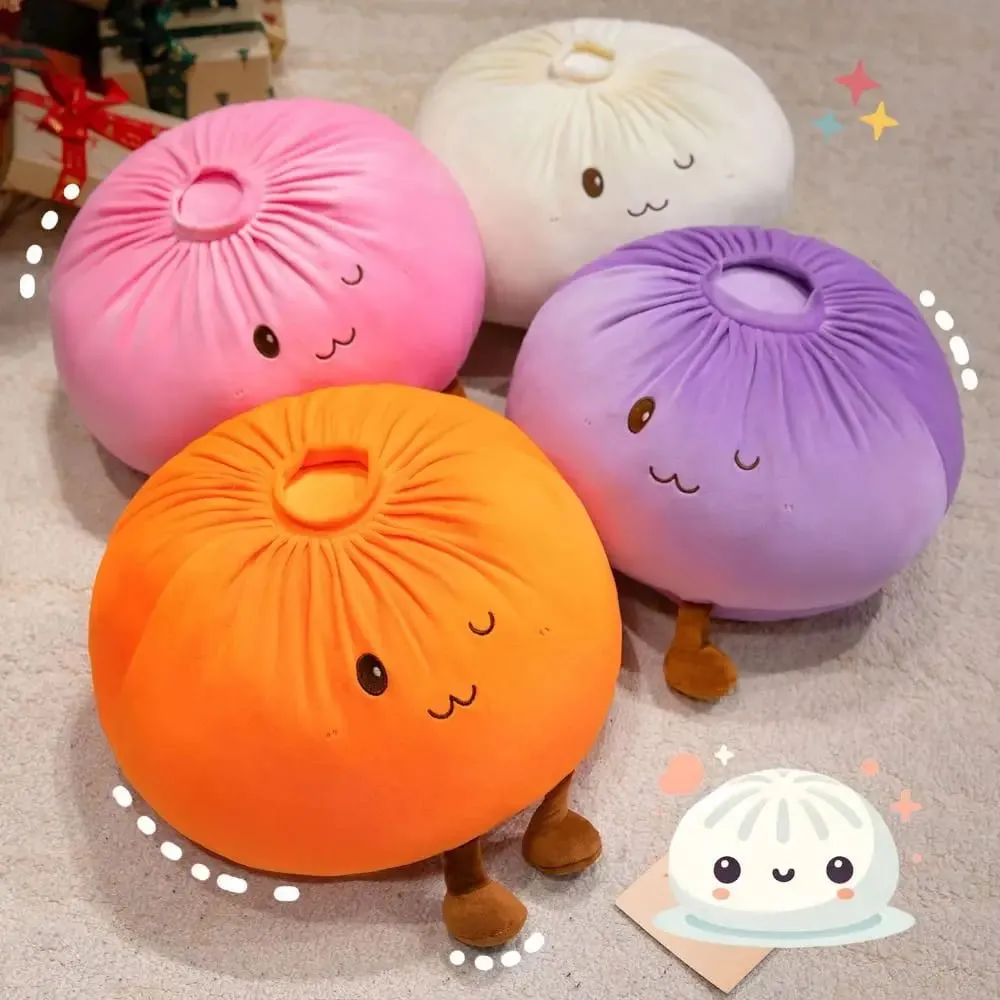 Superweiches Plüschmaterial, gedämpftes Brötchen-Plüschkissen, gefüllt mit PP-Baumwolle, flauschig, bequem, Knödel-Plüschtier, Stressabbau — image 6