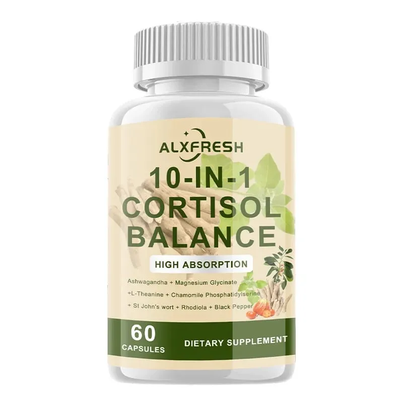 Cortisol Capsules Relieve Stress Anxiety Improve Sleep Quality Promote Physical Recovery Reduce Abdominal Fat Protect cognitive