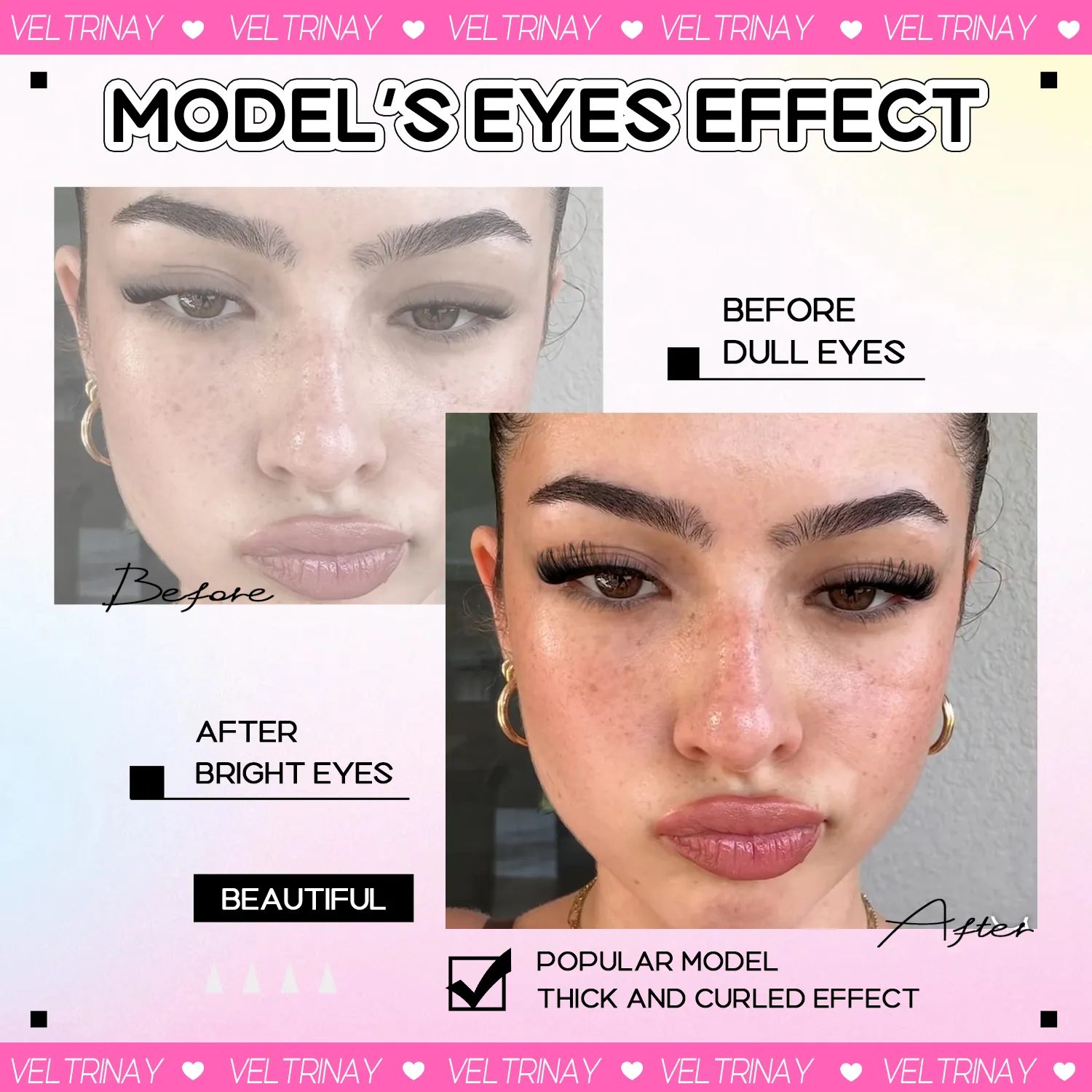 NO Glue Strips Lashes Natural Half Lashes Clear Band Short False Eyelashes Replaceable Eyelash Strips Eye Makeup