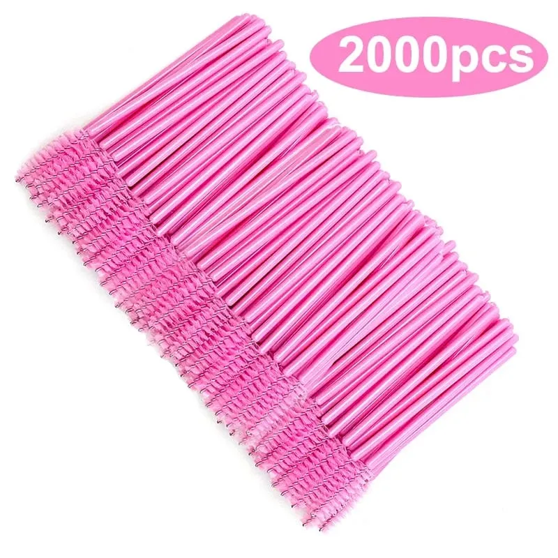 ขายส่งแปรงขนตามาสคาร่าขายส่ง Spoolies Eyebrow Lash แปรงทำความสะอาด Applicator แต่งหน้าเครื่องมือ 50/1000/2000 PCS — image 15
