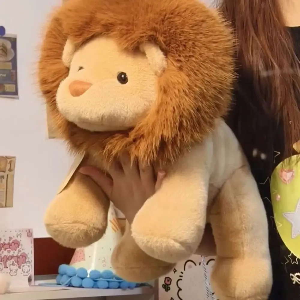 Creative Gift Soft Lion Stuffed Animal Plush Pillow Emotional Support Cute Plush Toy 15.8inch Stuffed Toys — image 2
