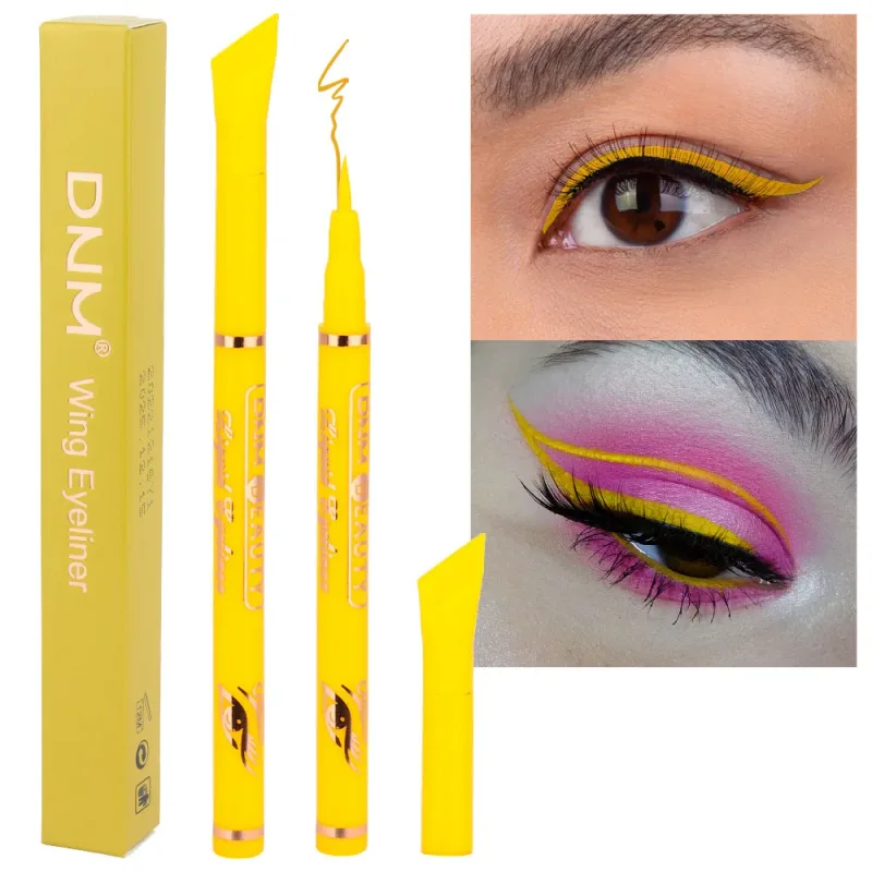 12 Colors Matte Liquid Eyeliner Pen Black Purple Makeup Waterproof Quickly Drying Smooth Ultra-thin Eye Liner Wing Tips Cosmetic