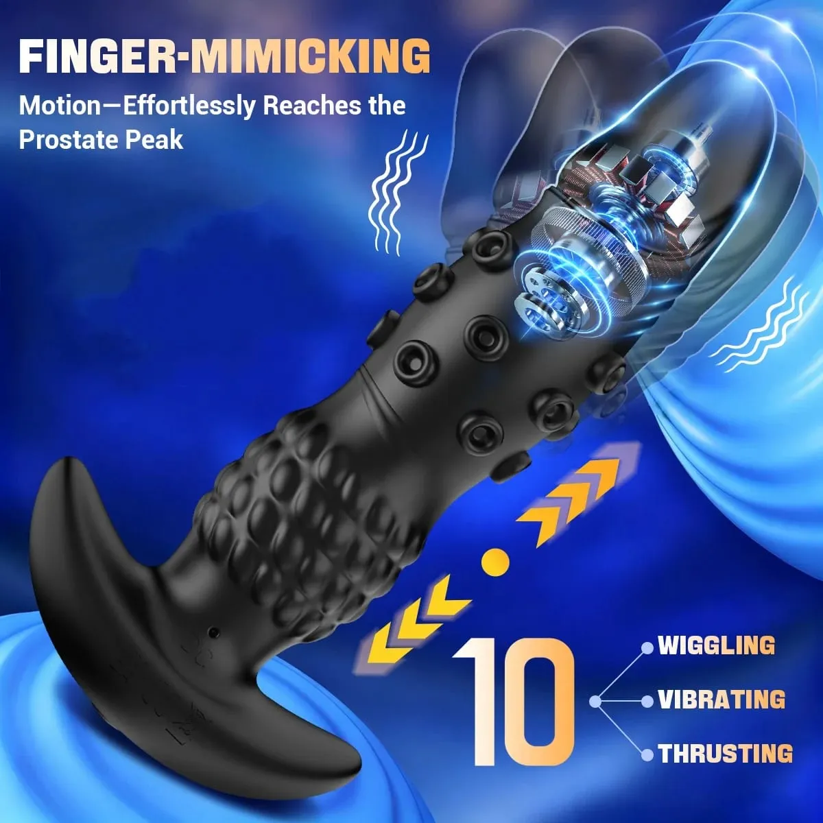 Thrusting Sex Toys Anal Plugs Prostate Massager App Control Anal G-Spot Masturbation Dildo Vibrator Sex Toys for Male and Female