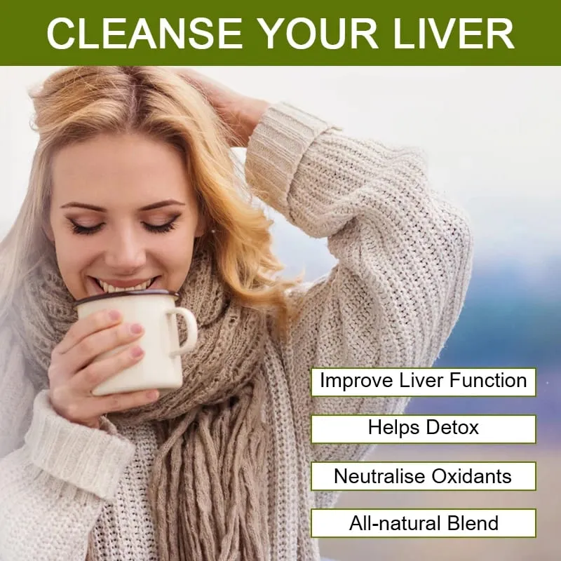 Liver Detox Natural and Organic Herbal Support Clearing Away Heat Detoxifying Tea for Repair Body Fat Metabolism System