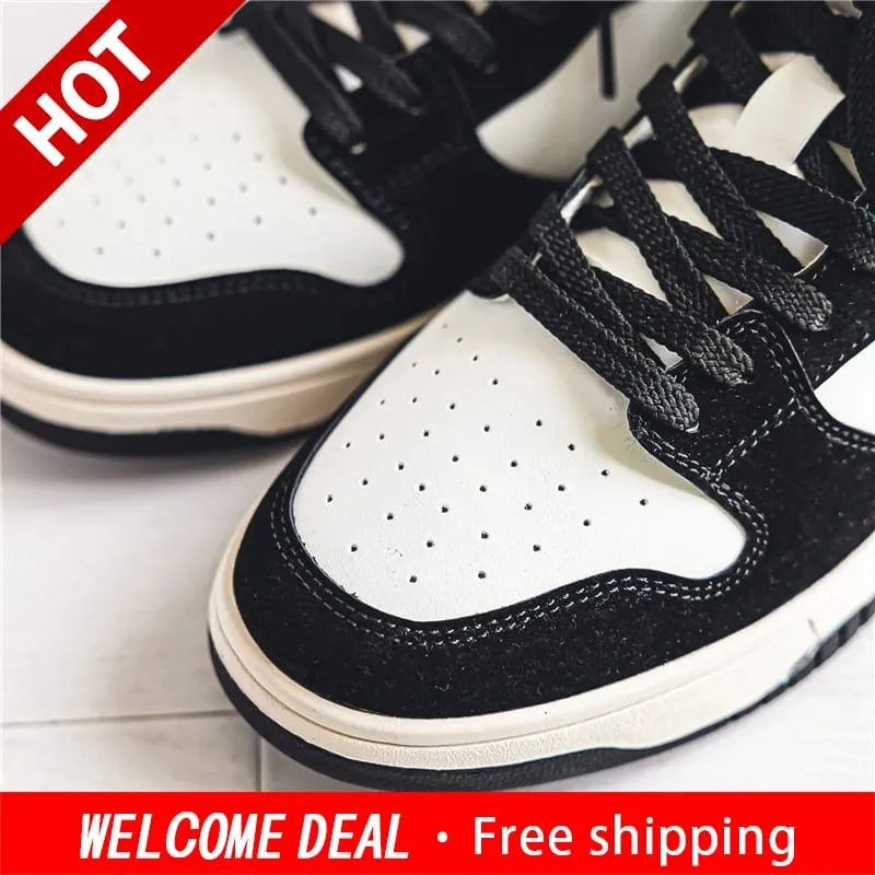 Men Women Classic Skateboard Shoes Casual Sneakers Flat Non‑Slip Breathable Fashion Street Style Board Shoes for Daily Outdoor W