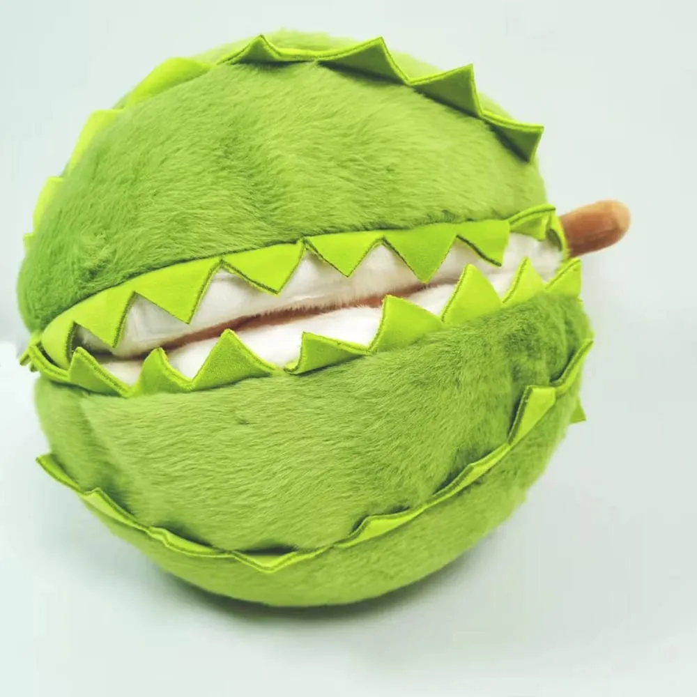 30cm Whole Durian Plush Toy Pillow Stuffed Doll Soft Cuddly Durian Shaped Cushion for Home Decor And Gifting