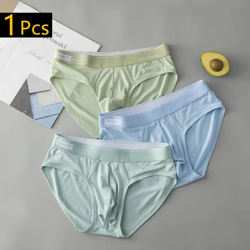 Pantaloni a triangolo da uomo modali nuovi sexy e traspiranti di grandi dimensioni mutande a vita media tinta unita per slip da uomo — image 13