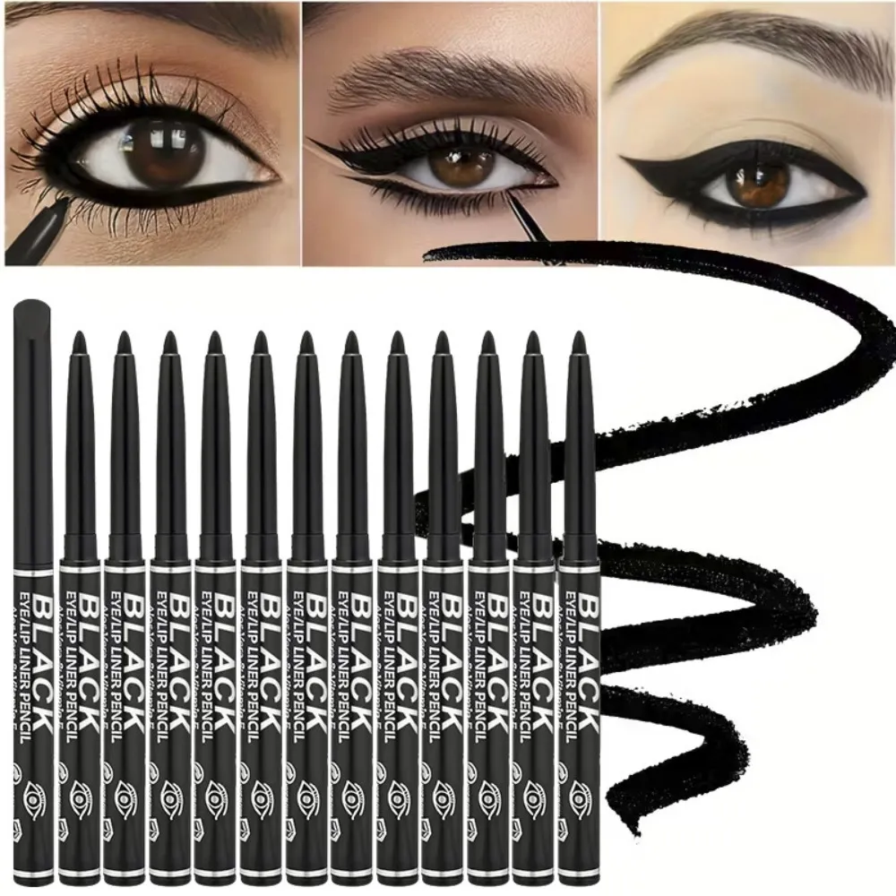 1/3pcs/Silky Black Brown Eyeliner Smooth Waterproof and Sweatproof Long-lasting Lying Silkworm Lower Eye Lash Pen Makeup