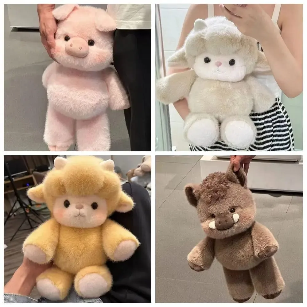 New Design Soft Pig Stuffed Animal Plush Pillow Cute Emotional Support Plush Toy 17.7inch Stuffed Toys — image 4