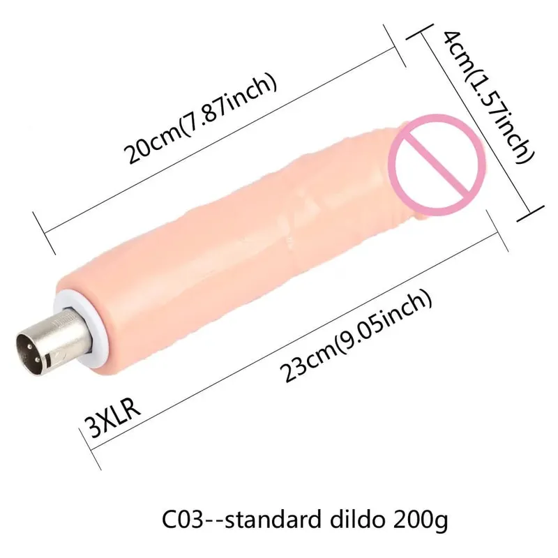 3XLR 3PRONG Attachment Dildo For Sex Machine Attachment Women and Men Sex Masturbation Love Machine Dildo Sex Toys