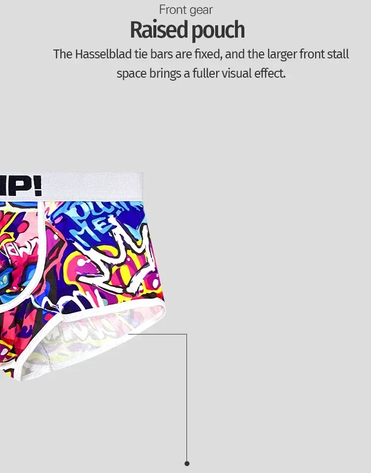 1- 4PCS Men's Cotton Nylon Blend Boxer Briefs All-Over Graffiti Print Wide Elastic Waistband Non-Tight Fashion Sport Underwear
