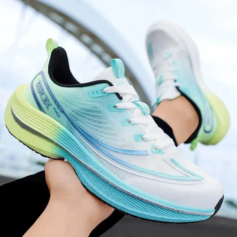 Men's Professional Running Shoes Ultra Lightweight Cushioning Sneakers Breathable Athletic Walking Sport Shoes