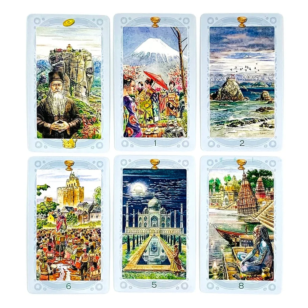 Таро Священных Мест Sacred Places Tarot Deck 78 Cards Divination Tarot Cards Classic Mystical Tarot Cards Game Party Supplies
