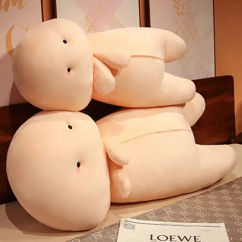 1pc Cute Penis Plush Pillow Wings Pink Long Plushie Human Figured Bolster Sexy Men's Gift — image 9