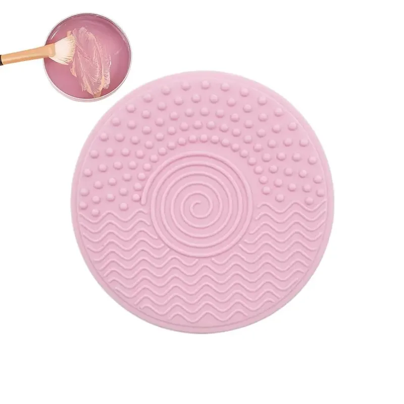 Makeup Brush Cleaner Soap /Silicone Mat Deeply Cleans Cosmetic Color Removal for Synthetic & Natural Makeup Brushes & Sponges