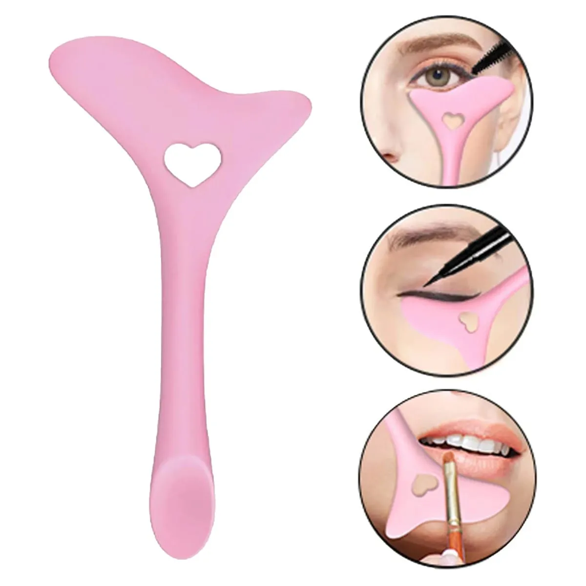 7 PCS Makeup Brush Set For Eyeshadow & Liner Include Professional Eye Makeup Brushes Eyebrow Razor Silicone Eyeliner Stencils