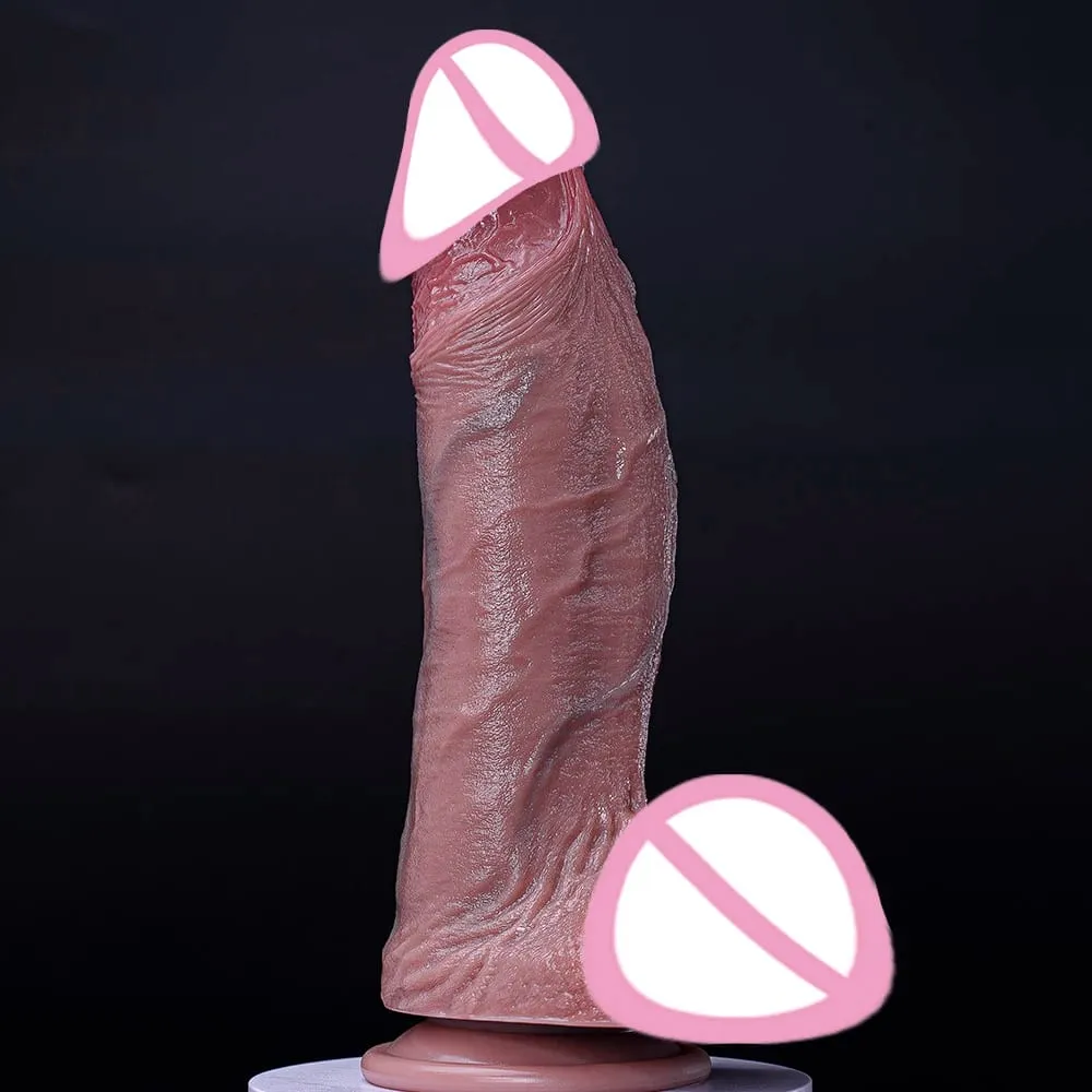 Huge Thick Realistic Dildo Girthy XXL Big With Large Suction Cup Dual Density Silicone Vagina Anal Play Sex Toys Men Women Gay M — image 6