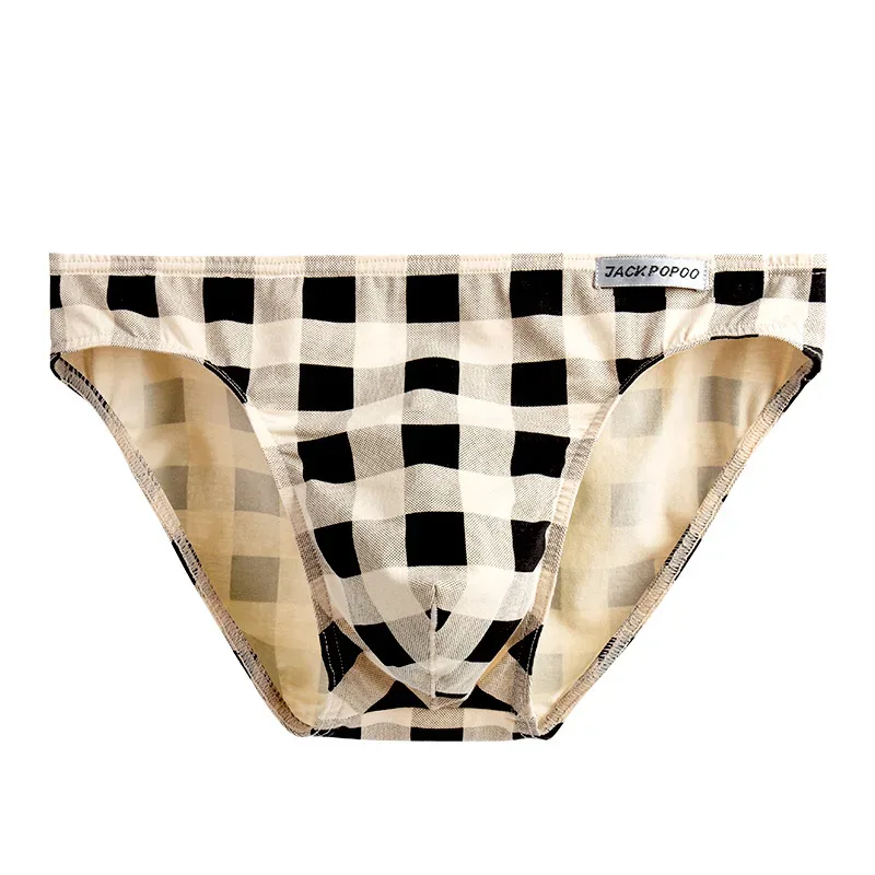Kẻ Sọc Thời Trang Quần Lót Cotton Mềm Mại Co Giãn Nam Quần Đùi Thoáng Khí Thoải Mái Thanh Niên Quần Lót Nam Gợi Cảm U Phồng Túi Quần Lót — image 29