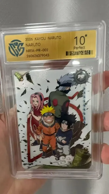 Cartão Naruto versão em inglês PR-001PR-002 PRISTINE-10.0 Cartão de classificação KAYOU autêntico