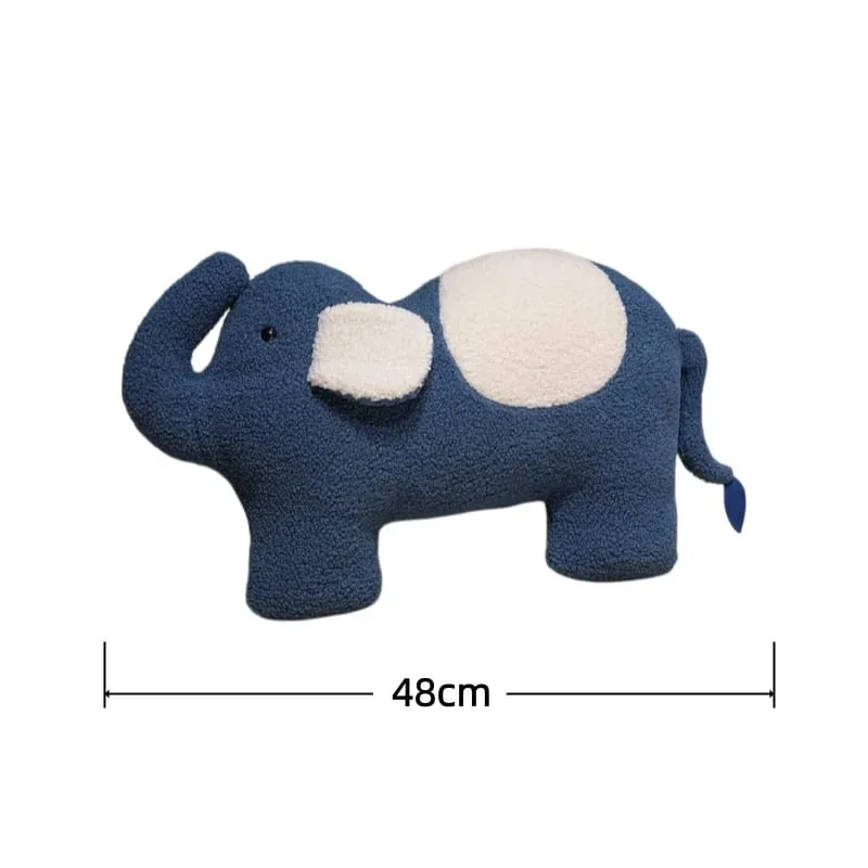 Animal Series Plush Pillow Leopard Elephant Penguin Stuffed Cushion Kawaii Accompany Sleep Toy Home Decor Toys Birthday Gifts — image 9