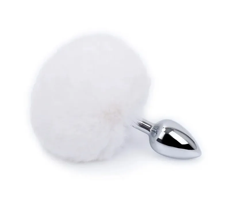 Plush Rabbit Tail Fox Tail Anal Plug Metal Butt Plug Prostate Massager BDSM Cosplay Erotic Sex Toy for Women Adults Sex Toy Gift
