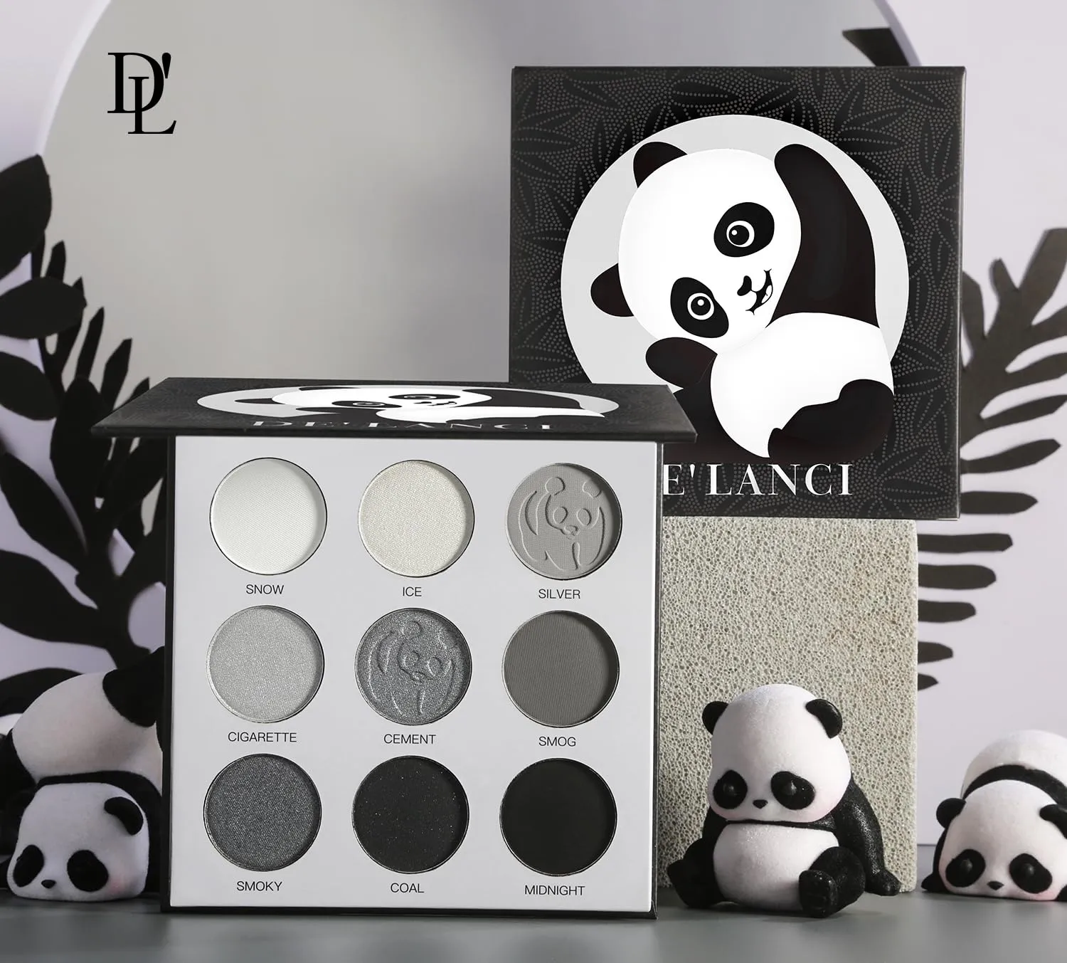 Paleta de sombras com 9 cores, pó fosco, brilhante, gótico, esfumaçado, punk, misturável, cores altas, flash fino, maquiagem duradoura para os olhos
