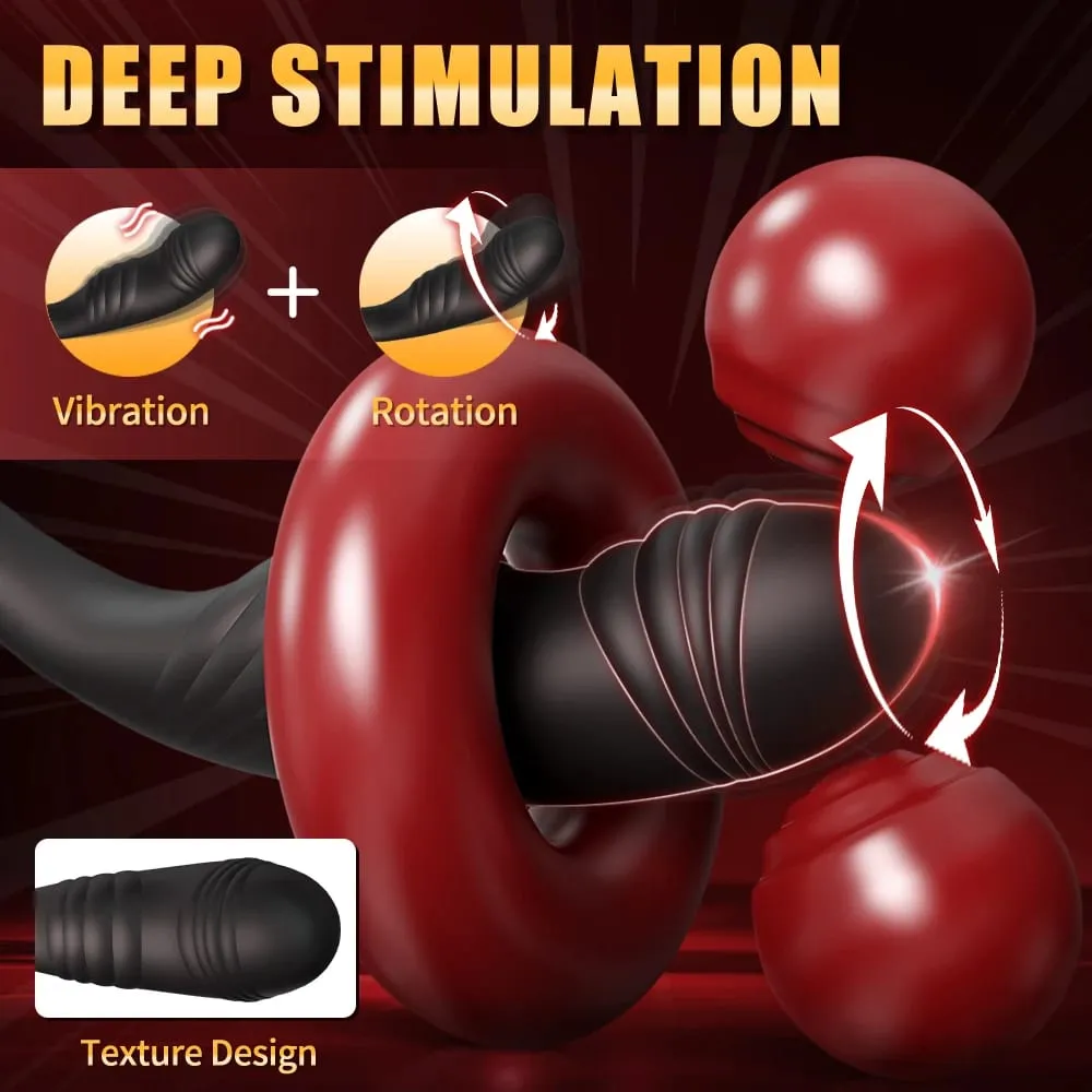 Vibrant godemichet anal masseur de Prostate APP contrôle anneau de pénis anneau de pénis jouets sexuels pour hommes Couples adultes 18 + — image 2