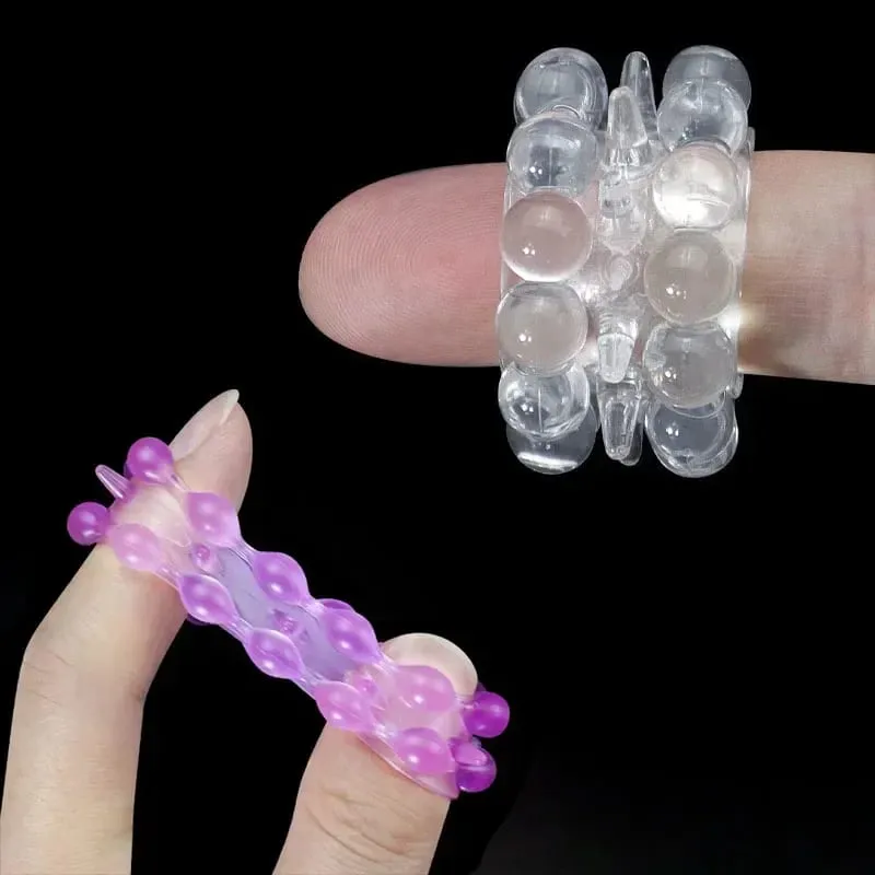 3 pièces extensible rester dur perlé anneau de coq retarder l'éjaculation formateur scrotal liaison balle civière Silicone Cockring hommes jouets sexuels