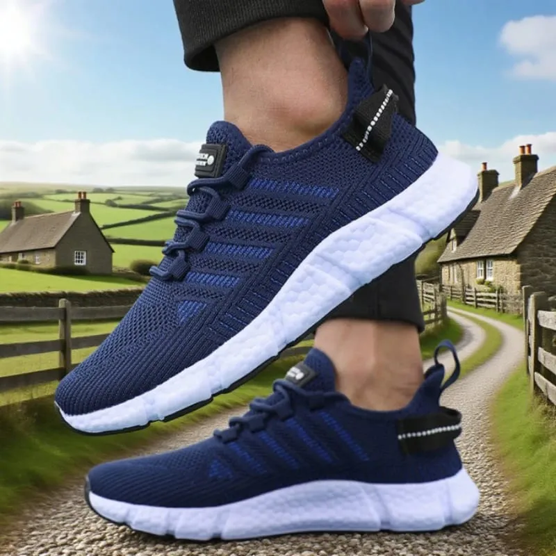 Soft Soled Running Shoes for Men Breathable Mesh Flexible Casual Sneakers Comfortable Sustainable Soles Tennis Training Shoes