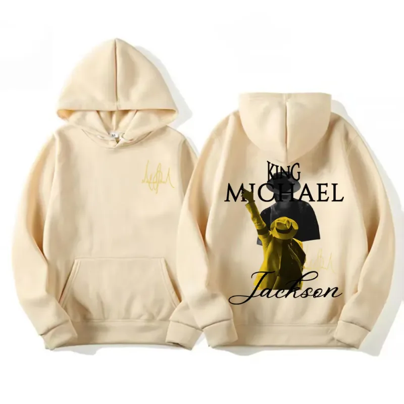 King of Pop Michael Jackson Tour Sweatshirts Men's Clothing Vintage High Street Hoodies Male Casual Long Sleeve Pullovers Hoodie