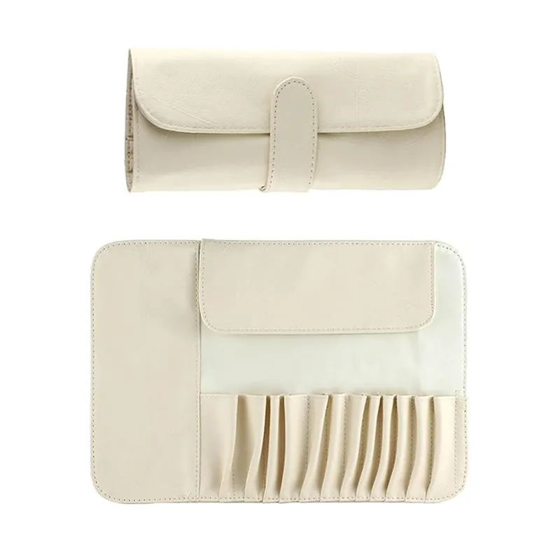 12/14/18 Hole Makeup Brush Bag Functional Travel Cosmetics Case Make Up Brushes Protector Rolling Pouch Tool