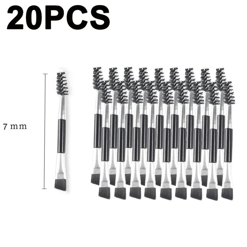 Double-headed Angled Eyebrow Brush Eyelash Comb Professional Makeup Brushes for Brow Eyelash Extension High Quality Eye Brushes