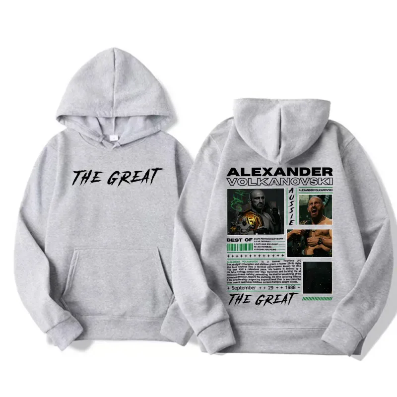 Alexander Volkanovski The Great Vintage Graphic Hoodies Men's Fashion Violence Aesthetic Sweatshirt Fleece Long Sleeve Pullovers