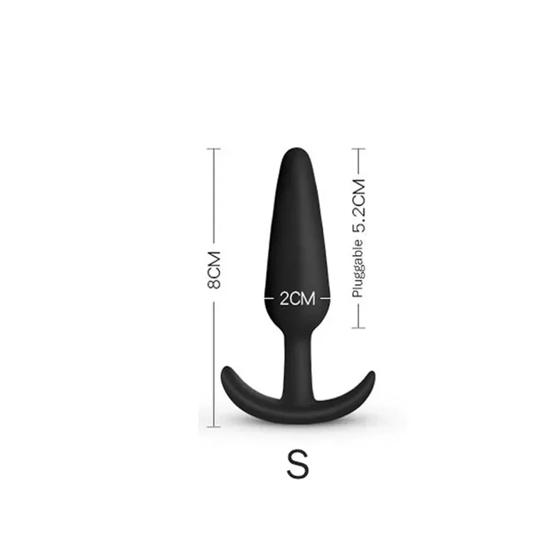 3 verschiedene Größen Analplug weiches Silikon Anal Butt Plug Stimulator Erwachsene Sexspielzeug für Männer/Frauen Prostata-Massagegerät Analtrainer
