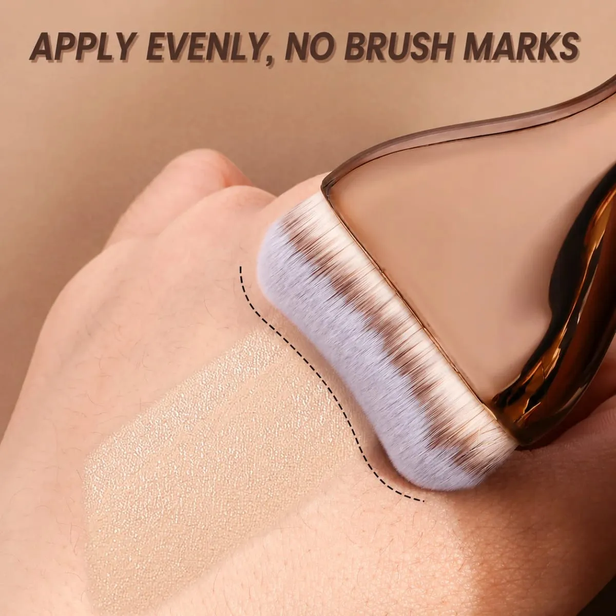 6pcs Makeup Brushes Set Professional Straight Line Liquid Foundation Makeup Brush Foundation Brush Blush Brush Loose Powder Bru