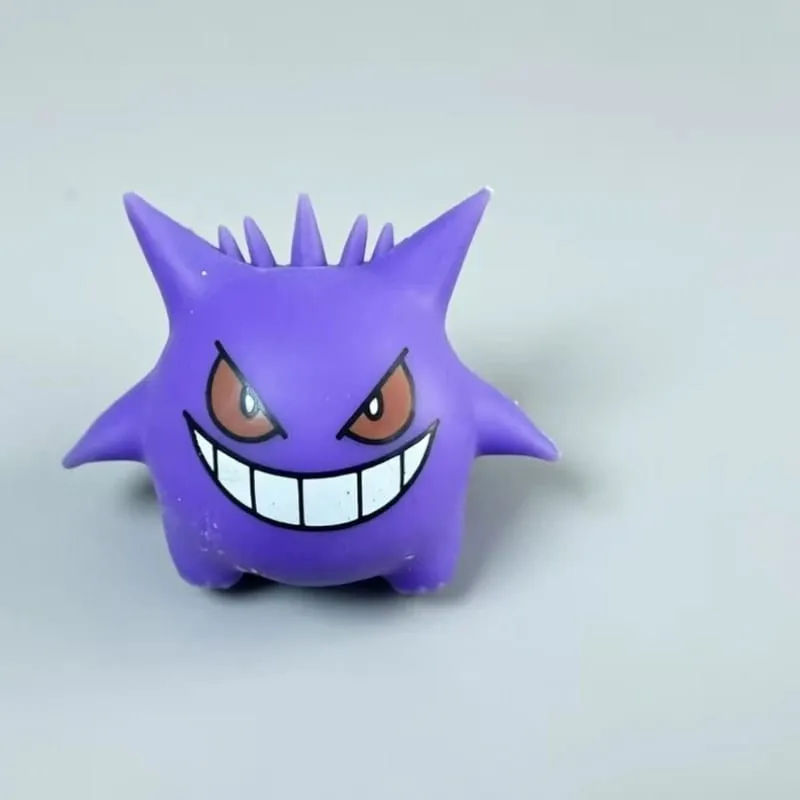 Soft Pikachu & Gengar Slow Rebound Stress Relief Toy Cute Kawaii Squeezing Doll for Adult