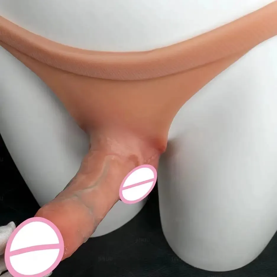 Tali silikon pada Dildo Untuk Lesbian Gay Boleh Digunakan Semula Pepejal Batang Kulit Perasaan Dildo Seluar Tali Tali Zakar Mainan Seks untuk Wanita 18+ — image 6