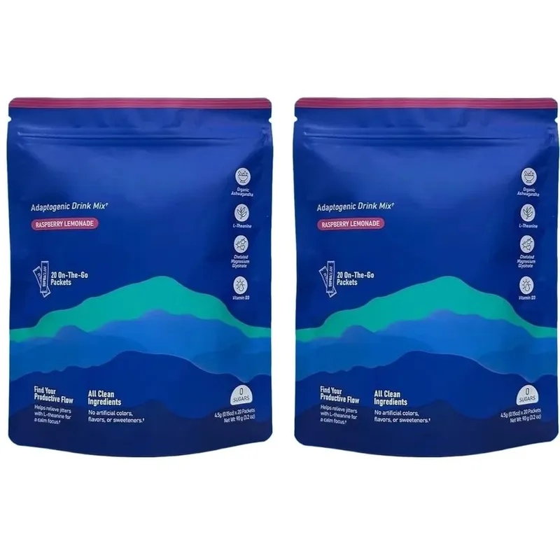Calming Powder Drink Mix with L-Theanine Focus Memory Concentration & Cognitive Support Healthy Cortisol Balance 20 Packets
