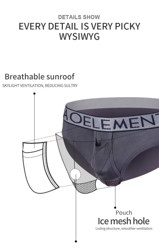 Bullet type separation scrotal panties men's briefs breathable varicocele U convex pouch