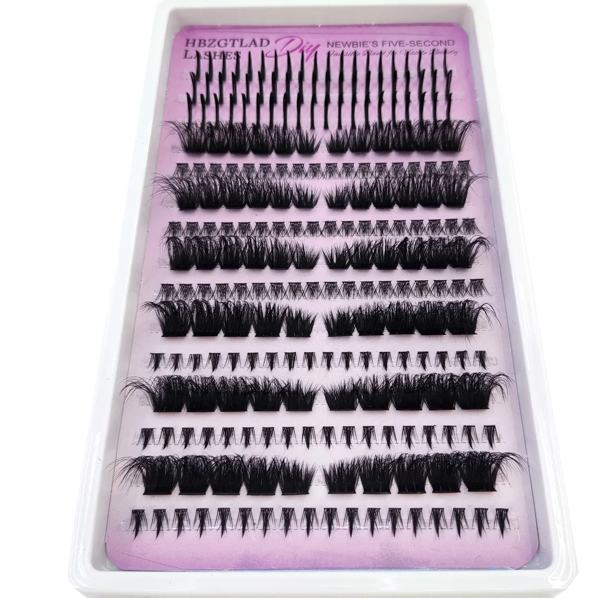 New Fluffy 60D-200D Bottom&Spiky Lashes Clusters Volume Individual Lashes Cluster Extensions Spikes Lashes Clusters eye — image 5