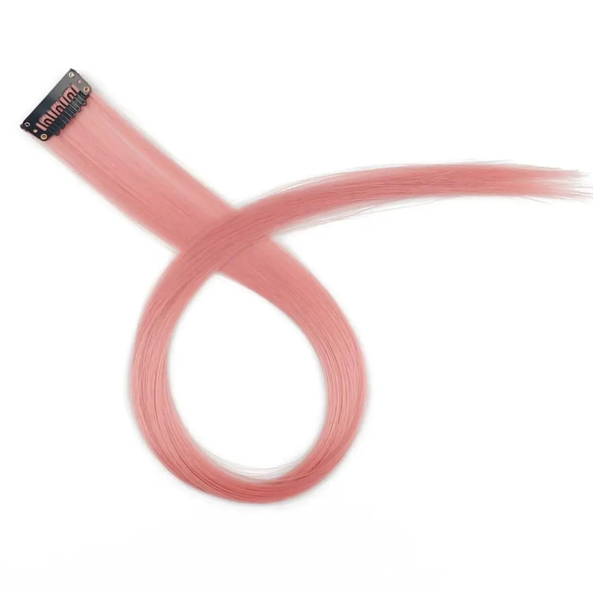 45cm Straight Clip‑on Synthetic Hair Pieces One‑Piece Bright Color Hair Extension Clips DIY Cosplay Hair Accessories