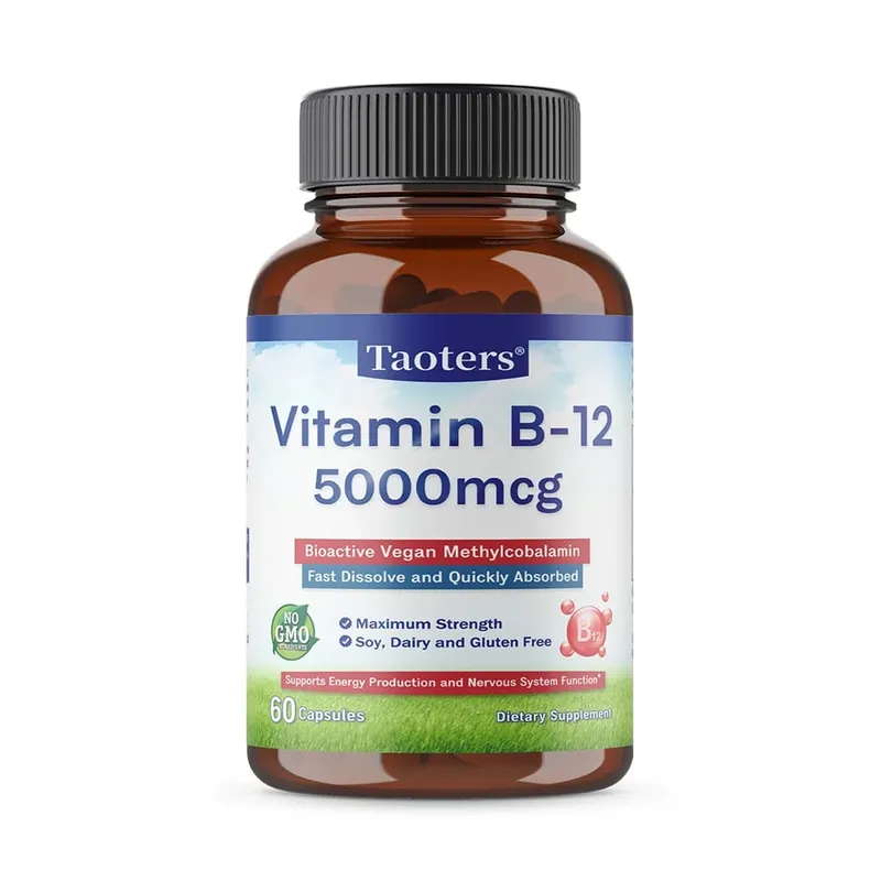 Vitamin B12 Capsules 5000 Mcg Bioactive Vegan Methylcobalamin Supports Energy Production and Nervous System Function — image 9