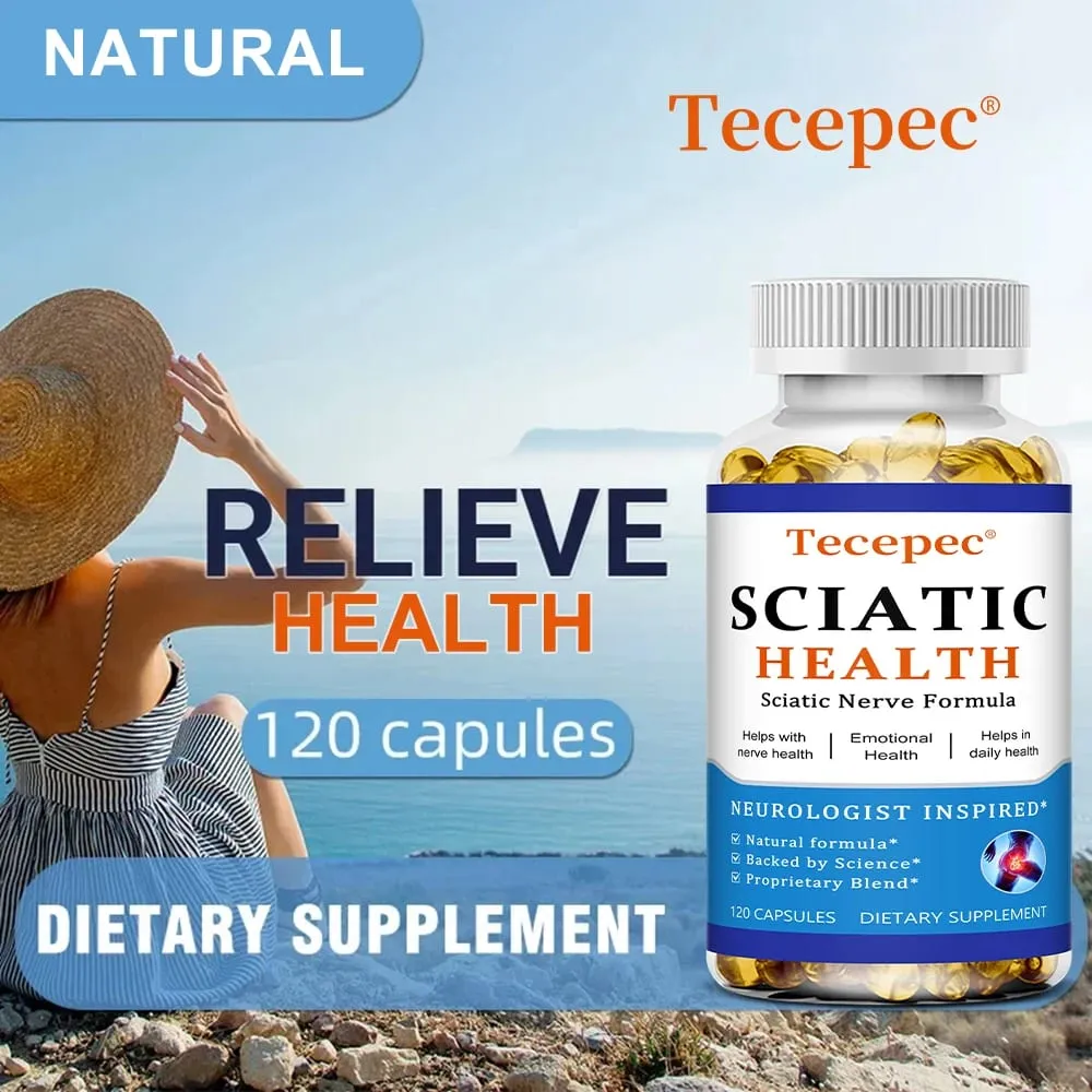 Relieve Sciatica Capsules - Relieve Pain Improve Flexibility Support Nerve and Joint Health Relax Muscles — image 3